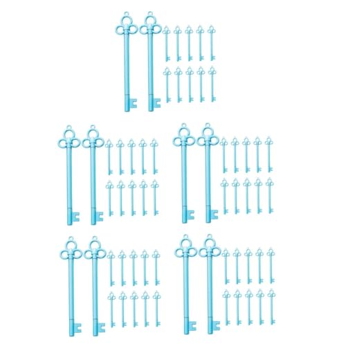 EXCEART 5 Sätze Schlüssel Gelstift Gel Tintenstifte Kugelschreiber Füllfederhalter Schreibwaren Schule Gelstift Neuheitsstift Lustiger Kreativer Stift Gel Tintenminen 12 Stück * 5 von EXCEART