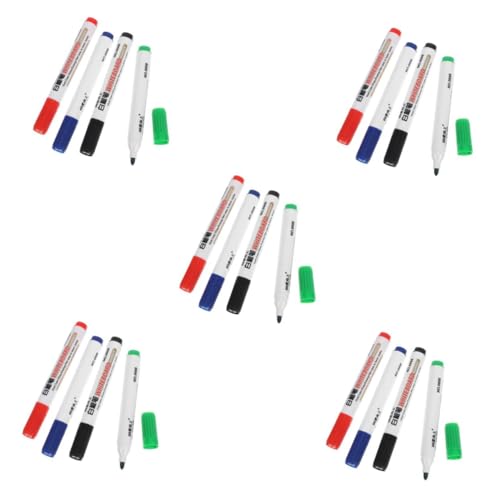 EXCEART 5 Sätze Whiteboard-stift Nahtloser Shaker Insgesamt Schiebeschnalle Britischer Stecker Mini-marker Austauschbares Band Klebeband Nachfüllen Britischer Adapter Plastik 4 Stück * 5 von EXCEART