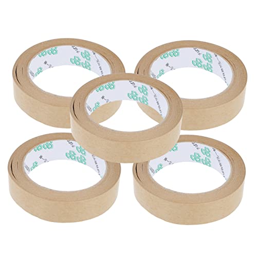 EXCEART 5 Stk Klebeband aus Kraftpapier japanisches abklebeband aktiviertes Band wasserdichtes Band Kraftbänder geiles Band packing tape paketband abdichtendes Papierband Kraftpapierbänder von EXCEART