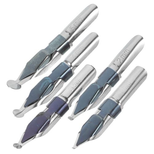 EXCEART 5 Stück Dip Füller Ersatzfedern Für Füllfederhalter Dip Pen Federn Dip Pen Ersatzfedern Dip Pen Ersatzfedern Universal Füllerfedern Tintenstiftfedern Silber Edelstahl von EXCEART