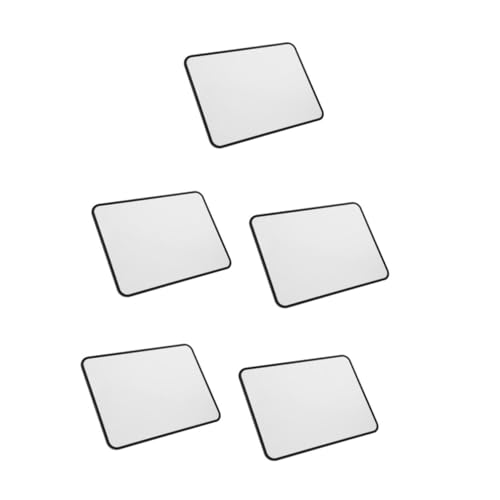 EXCEART 5 Stück Doppelseitiges Kleines Whiteboard Weiße Tafel Kleine Mini Notizblöcke Mini Whiteboard Notizblöcke Leere Magnete Büromagnete Schultafel Whiteboard Für Kühlschrank von EXCEART