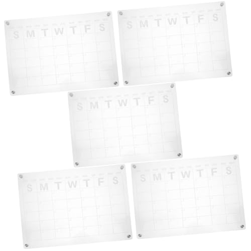 EXCEART 5 Stück Magnetischer Wochenkalender Planungstafel Notizblock Kühlmittel Für Auto Magnetisch Trocken Abwischbare Tafel Magnetische Zeitplantafel Kühlschranktafel von EXCEART