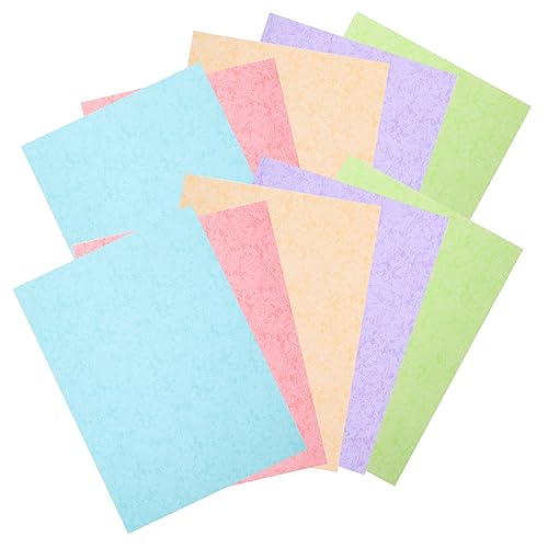 EXCEART 50 Blatt Druckerpapier Bedruckbar Bedrucktes Farbpapier Für Drucker Gemustertes Papier Pergament Pastellband Druckpapier Basteln Faltpapier Tragbares Faltpapier von EXCEART