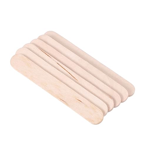 EXCEART 50 Stück Diy & Handwerk Bastelstock Aus Holz Hölzernes Gebäudemodell Holz Popsicle Sticks Holzstäbchen Zum Basteln Handgefertigte Holzstäbchen Eisstiele Planke Handbuch Kind Bambus von EXCEART