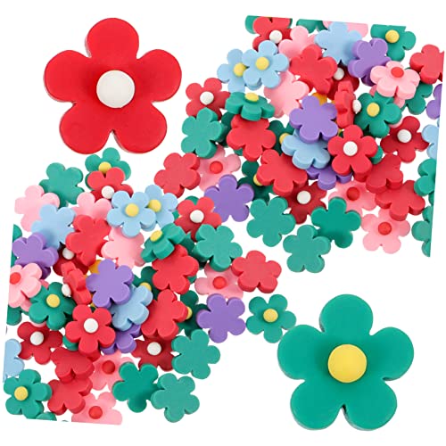 EXCEART 50 Stück Haarnadel-patch Blumenzubehör Handyhüllen-anhänger Zubehör Für Telefonabdeckungen Blumen-flatback-knöpfe Reize Gänseblümchen-haar-accessoires Miniaturdekoration Harz von EXCEART