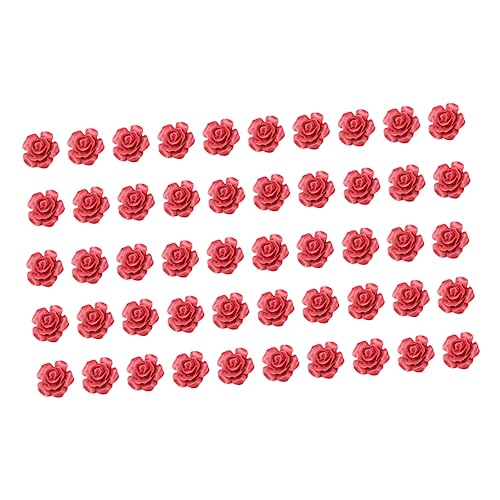 EXCEART 50 Teiliges Schmuckherstellungsset Mit Rosen Lächeln Perlen Armband Herstellungsset Fruchtperlen Für Schmuck Rosenverzierungen Perlen Für Die Schmuckherstellung von EXCEART