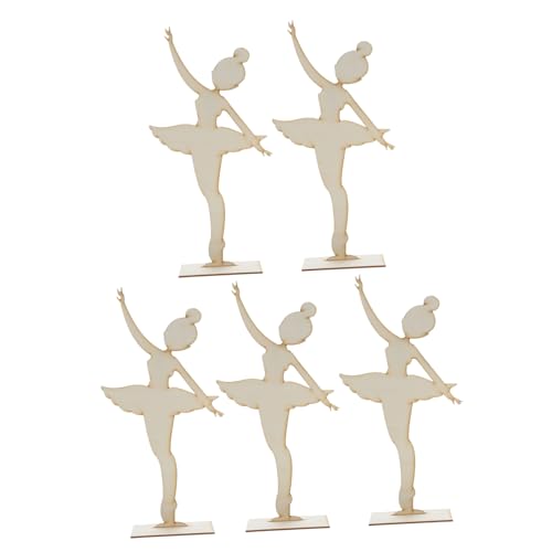 EXCEART 5Pcs Mädchen Clay Blade Würfel Mädchen Papier Geschnittene Mädchen Dekoration Ballett Ausschnitte Scrapbook Verzierungen DIY Kreatives Gemälde Unvollendete Tanz von EXCEART