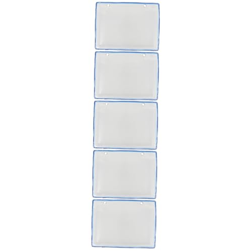 EXCEART 5St Aktenhalter Hängeregistraturhalter Ordner-Organizer für die Wand Wandakte Organizer Transparente Dokumententasche Datei Organizer Wandhalterung Wandordner-Organizer Metall Blue von EXCEART