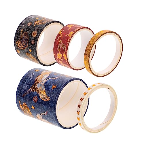 EXCEART 5St Klebeband Strasssteine dekoratives Abdeckband errötendes Verpackung the washi tape sticky tape washi+-+tape Chic tape Notebook-Aufkleber Tagebuch-Dekorband bronzieren von EXCEART