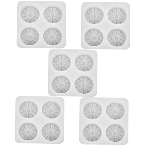 EXCEART 5St Quad-Zitronenform Seifenschneider Form für Kerze schmilzt Formenbauer Handseife Handgemachte Seifenform DIY Seifenform Form zur Seifenherstellung Silikon sterben Kieselgel Weiß von EXCEART