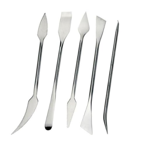 EXCEART 5St Wachsschnitzer ton werkzeug set pottery tools Keramikwerkzeug werkzeug mit gravur Skulpturwerkzeug Töpferwerkzeuge aus Metall Töpferwerkzeuge aus Ton von EXCEART