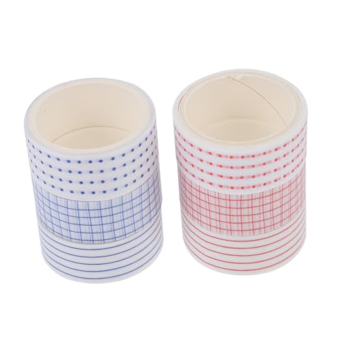 EXCEART 6 Rollen Klebeband Etiketten Orangefarbene Quaste für Schmuck Pastell DIY-Bänder schmücken washi tape breit the washi tape dekoration aufkleber Journalbänder Urlaubsbänder Papier von EXCEART