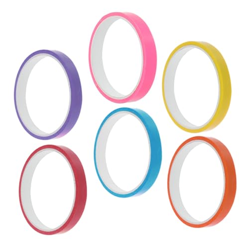 EXCEART 6 Rollen Klebriges Ballband Klebriges Kugelrollband Klebeband Spielzeug Kinderspielzeug Malerband Markieren Spielzeug Mit Stressbändern Farbige Kugelbänder Zappelspielzeug Plastik von EXCEART