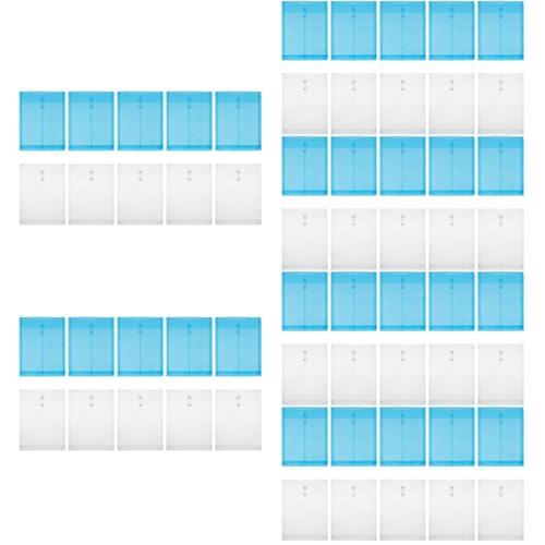 EXCEART 6 Sätze À 10 Stück Portfolio A4 Aktentaschen Taschenordner A4 Dokumententaschen mit Reißverschluss papiertüten bunt dokumentenmappe ordnee Aktenhalter Aktenaufbewahrungstaschen PVC von EXCEART