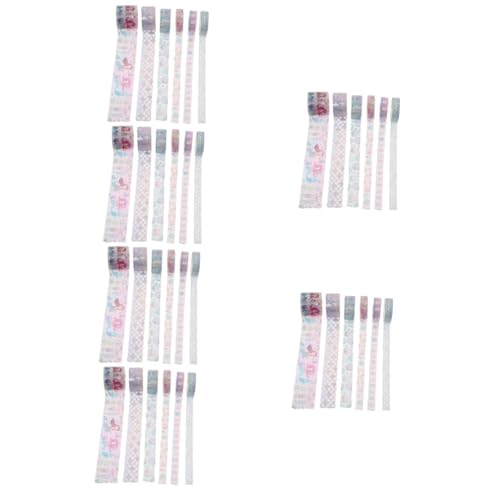 EXCEART 6 Sätze Meerjungfrau-aufkleber Papierbänder Diy Washi Tape Scrapbook-klebeband Entzückende Bänder Tagebuchverzierungen Bilderbuchdekoration Japanisches Papier 6 Rollen * 6 von EXCEART