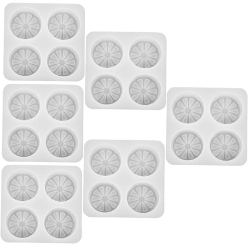 EXCEART 6st Quad-zitronenform Zitronenförmige Form Schokoladenformen Hersteller Sojawachs Für Die Kerzenherstellung Hausform Seifenformen Für Die Seifenherstellung Schmilzt Kieselgel Weiß von EXCEART