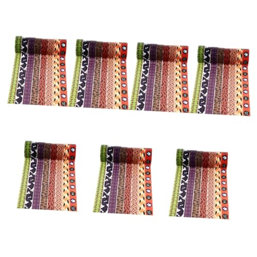 EXCEART 7 Sätze Washi-tape Haustier Doppelt Maskierung Schläger Spender Platte Halloween Basteln Halloween Halloween Dekoration Dekorative Bänder Klebebänder Papier 8 Rollen * 7 von EXCEART