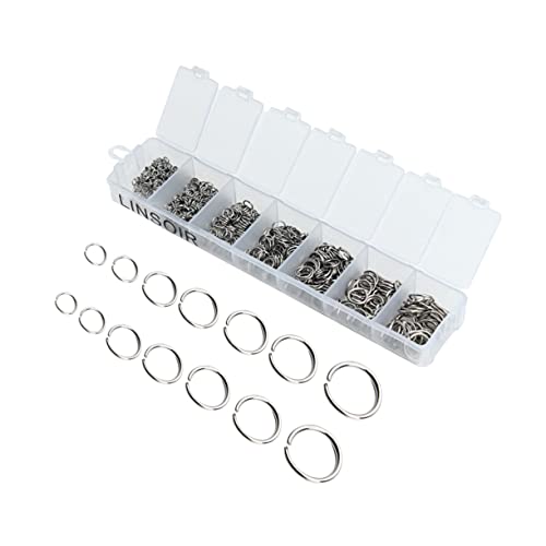 EXCEART 770 Stk Ohrstecker ersatzteile schmuckherstellung Öffnungsring boxensack box sets Wendel Septum goldene Schlüsselanhänger -Reifen-Nasenring Perlen DIY-Teile Ohrringe aus Eisen von EXCEART