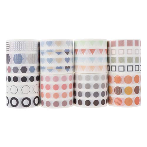 EXCEART 8 Rollen Washi-Tape scrapbook scheckheft washi+-+tape einen bilderrahmen Klebeband klebriges Papierband selbstklebendes Vinyl Aufkleber Spender DIY Washi Tape Notizbuchband von EXCEART