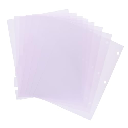 EXCEART 8st Handbuch Trennzeichen Aktenordner Schubladenteiler Rekordteiler Kabelhalter Für Schreibtisch Ordnertrenner Album Papier Tab Draht Notizen Wieder Auffüllbar Brief Pp Lavender von EXCEART