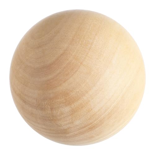 EXCEART 9 cm runde Kugel Völkerball Bälle Hartholz Fußball Ersatzbälle Produkt bowls schüsseln jucarii pentru copii the craft DIY Zubehör runde Holzkugel Zubehör für DIY-Projekte hölzern von EXCEART