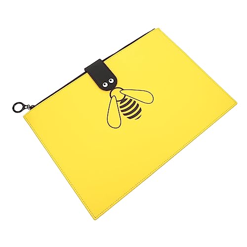 EXCEART Aktentasche Fürs Büro Aktenordner Aktentasche Aus Papier Genießen Sie Dokumenten-organizer-folio Dokumentieren Lagerung Papierbeutel Datei Produkt Schreibtisch Yellow Leder von EXCEART