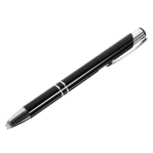 EXCEART Beleuchteter Kugelschreiber Panel Kräuseln Zappeln Einziehbar Tragbar Kugelschreiber Für Damen Lampe Nacht Lichter Stift Mit Stylus Schwarze Stifte Feine Spitze Gadget Black Tinte von EXCEART