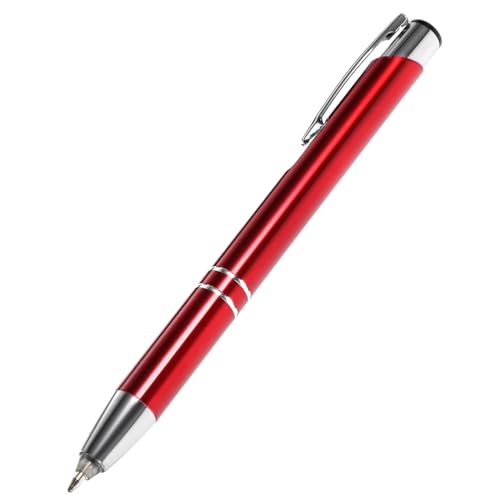 EXCEART Beleuchteter Kugelschreiber schwarze Kugelschreiber Stift Halter Tinte Nachtlicht led kugelschreiber stylus sign pen Kugelschreiber drücken Kugelschreiber schreiben Eisen rot von EXCEART