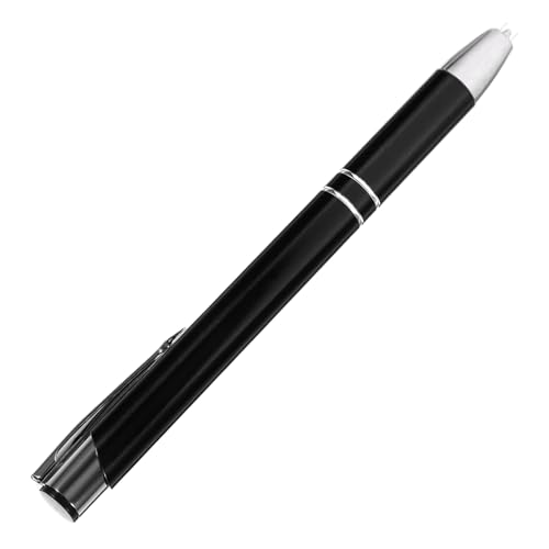 EXCEART Beleuchteter Kugelschreiber zappeln Kugelschreiber mit mittlerer Spitze blinken Panel Schlüssel stylus stift handystift handy pen Stifte aus Metall LED-Lichtstifte Eisen Black von EXCEART