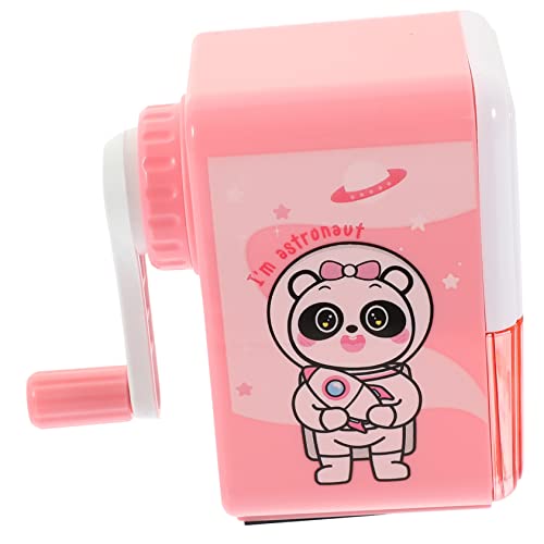 EXCEART Bleistiftspitzer Buntstiftspitzer Werkzeug Zum Anspitzen Von Bleistiften Anspitzer Für Buntstifte Cartoon-spitzer Kawaii Spitzer Minipreise Metall Rosa Handbuch Kind Schulmaterial von EXCEART