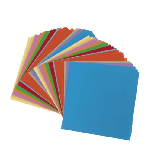 EXCEART Buntes Doppelseitiges Origamipapier 20 Farben Quadratisches Faltpapier Für Und Bastelprojekte Ideal Für Kreative DIY Arbeiten von EXCEART