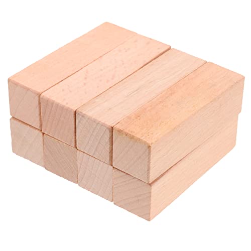 EXCEART Holzbrett Diy Holzstempel Buchenholz Leere Quadratische Stempel Für Gravuren Bastelarbeiten Und Beschriftungen Kleine Holzuntersetzer von EXCEART