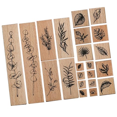 EXCEART Holzstempel-set Journalstempel Blumenmuster Scrapbooking-stempel von EXCEART