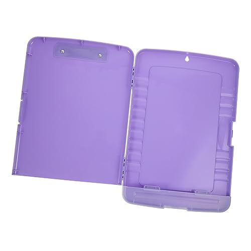 EXCEART Kasten Aktenbox-Schreibblock Clip faltbar Büroklammern Dokumentenorganisator Veranstalter storage boxes aufbwahrungs-box Scrapbook-Papier-Aufbewahrungsbehälter Tafel pp Lavender von EXCEART