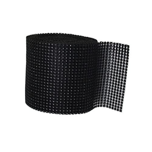 EXCEART Diamantband Strassband Glas Hochzeitstorte Vase Schleuder Strass-mesh Vorhänge Rahmen Netzband Aufkleber Mit Strassbändern Bastelmaterial Valentinsgrüße Dekor Baby Kuchen Gläser von EXCEART