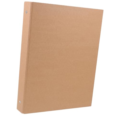 EXCEART Loseblatt-Bucheinband Ringbücher A4 Ringbuch Loseblattordner drei Binder Notizbuchhülle aktenkoffer aktentaschen nootbook nookbook Schlanker A4-Ringordner Binderschale Kraftpapier von EXCEART