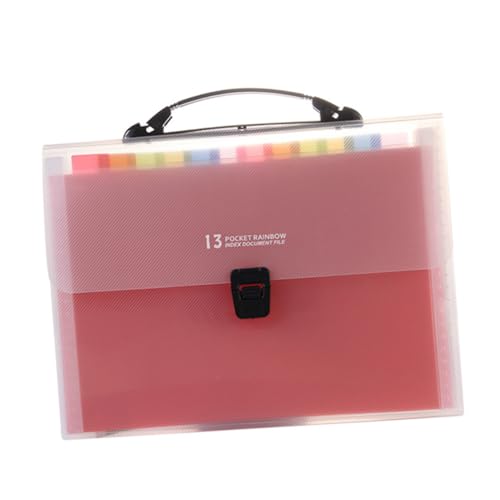 EXCEART Mappe wiederverwendbare Pads expandierender Papierordner Aktenordner aus Papier erweitern Büroordner aufbewahrungsdose storage boxes Dateiorganisator Dokumentenhalter Clip Colorful von EXCEART