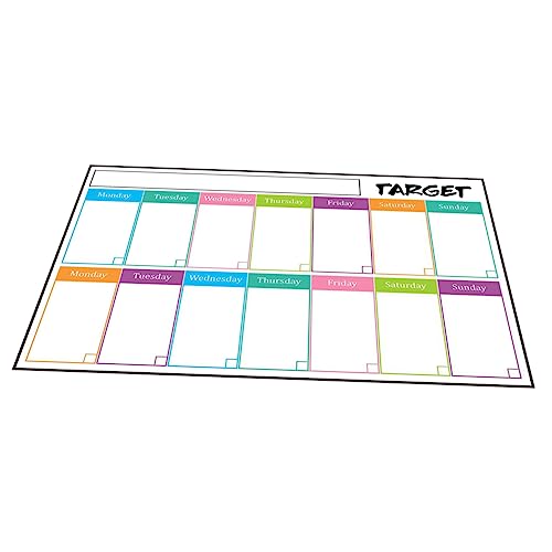 EXCEART Markierungen Whiteboard-Klebeband trocken abwischbarer Radiergummi digital löschbar kühlschrank kalender büroartikel selbstklebendes Whiteboard selbstklebende Memo-Notizblöcke PVC von EXCEART