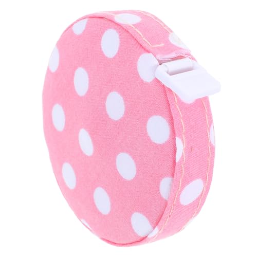 EXCEART Maßband zum Nähen Miniband Maßband Nählineal Mini-Geschenktüte Leinenservietten Mini-Nählineal mini maßband Körpermaßband Maßband für Kleidung Taillenmaßband Polyester Rosa von EXCEART