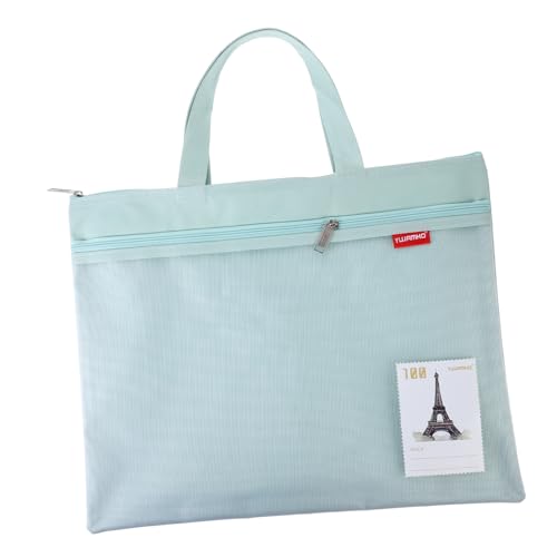 EXCEART Reißverschlusstasche Mesh-Taschen mit Reißverschluss Aktenhalter dokumententasche mit reißverschluss document folder cartape papiertüten Aktentasche fürs Büro Bildungsbedarf Nylon von EXCEART