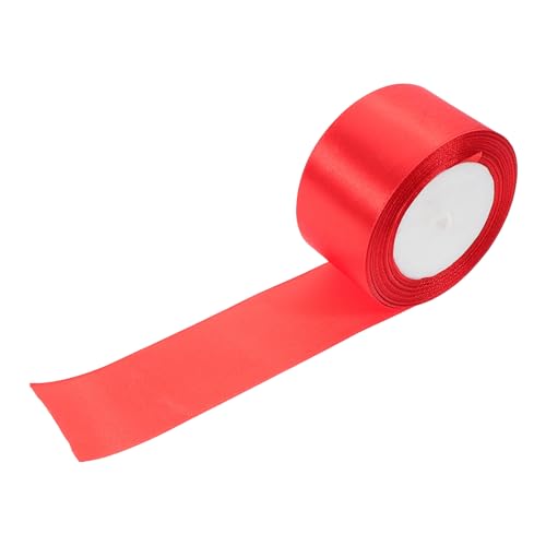 EXCEART Rotes Band Karierte Dekoration Kleine Dekoration Haushaltsstifte Chiffonband Dekorativ Handgefertigtes Band Verdicktes Kit Innenausstattung Samtband Retro-band Bulk-band Polyester von EXCEART