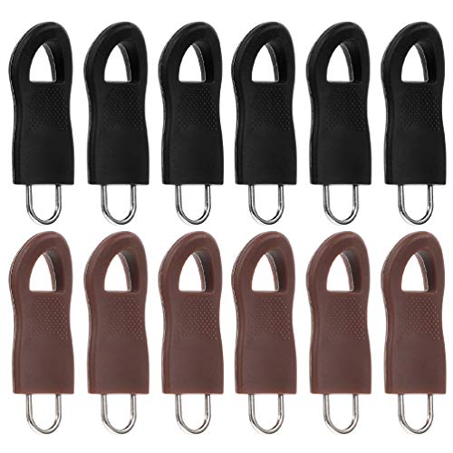 EXCEART Schmuckzubehör Kofferanhänger 12Pcs Zipper Tabs Abnehmbare Zipper Ersatz Metall- ?Verschluss für ? Rucks? Geldb?rsen Handtaschen Mantel Backpacking Zubehör Backpacking Zubehör von EXCEART