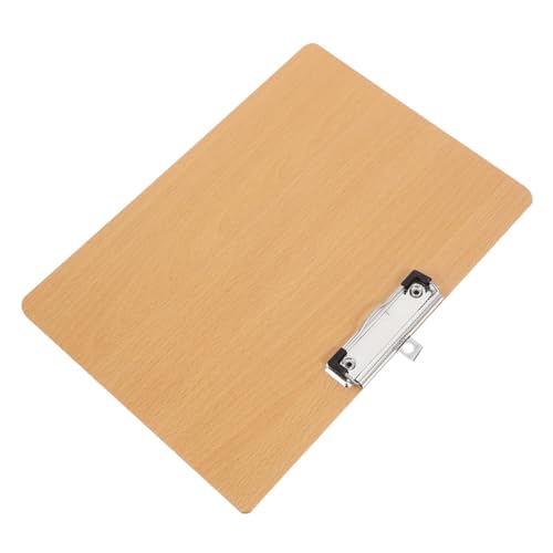 EXCEART Schreibblock-Clip Mini-Klemmbretter Malbrett Zwischenablagen Masse Zeichenbretter für Künstler Schreiben von Support-Boards Klemmbretter aus Holz Büro-Klemmbrett MDF Khaki von EXCEART