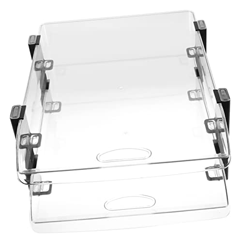 EXCEART Schreibtisch-Aufbewahrungsregal Regal Papier Brief Organizer Tabletts büroorganisation office organizer Briefablage-Schreibtisch-Organizer Schreibtischablagen Acryl Transparent von EXCEART