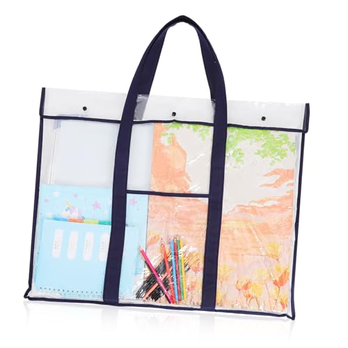 EXCEART Skizzenblock Tasche Aufbewahrungstasche Organizer Kunsttasche Kunst Portfolio Hülle Portfolio Tasche Kunstwerk Tasche Gemälde Papiertüte Poster Aufbewahrungstasche von EXCEART