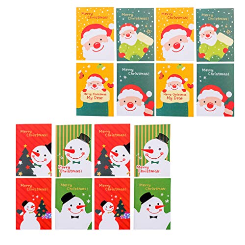 EXCEART Tasche 24Pcs Weihnachten Tasche Notizbücher Niedlichen Schneemann Memo Pads Mini Tageszeitungen Notizblöcke für Kinder Erwachsene Weihnachten Geschenk Tasche Stuffers von EXCEART