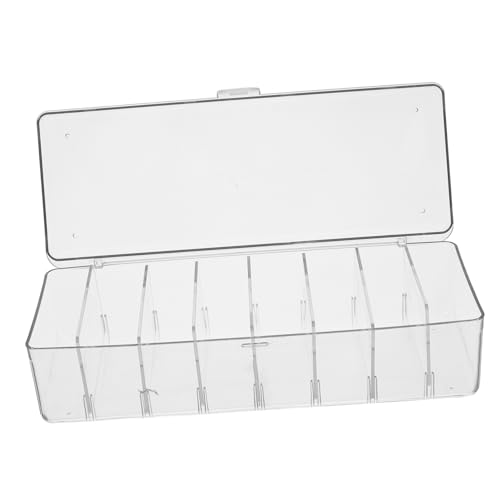 EXCEART Transparente Aufbewahrungsbox Flash-karten-organizer Kabel-organizer-behälter Kunststoffbehälter Mit Trennwänden Flash-karten-etui Karteikarten-organizer Das Haustier von EXCEART