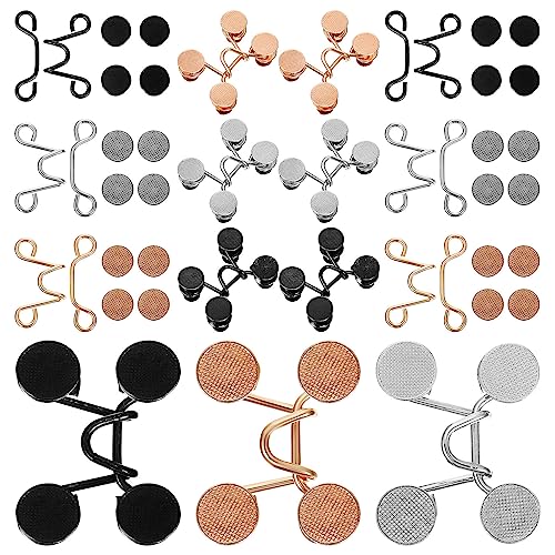 EXCEART 15 Satz Hosenstraffungsclip Jeans-sicherheitsclip Verstellbare Knopfstifte Hosen-taillenverlängerer Taillenknopf Bundstraffung Taillenstraffer-clip Metall Einstellbar Verlängern von EXCEART