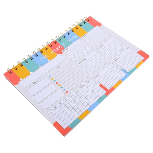 EXCEART Wochenplaner Notizblock Wochenkalender To Do Planer To Do Pad Wochenjournal Wochenplanung Arbeitsplaner Tagesplaner Tagesnotizbuch Planer Wochenjournal Planer Papier von EXCEART