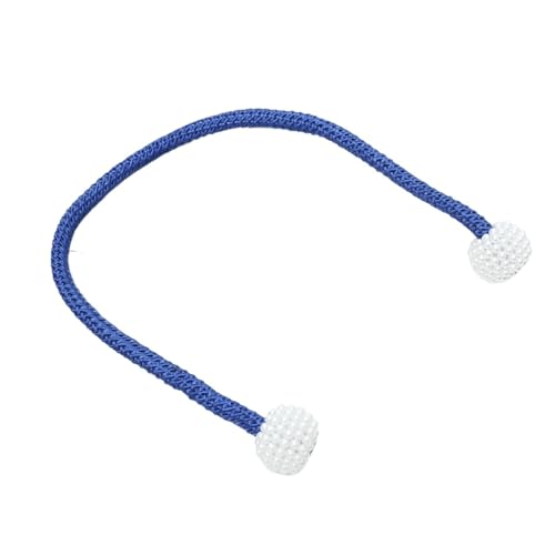 EXKURPOO Raffhalter 2 Stück Magnete Vorhänge Schellen Vorhanghalter Bommel Raffhalter Magnetische Clips Hängende Bälle Krawatte Zurück Home Decora Zubehör(Blue) von EXKURPOO